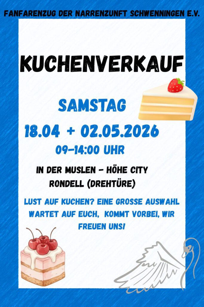 Kuchenverkauf durch den Fanfarenzug